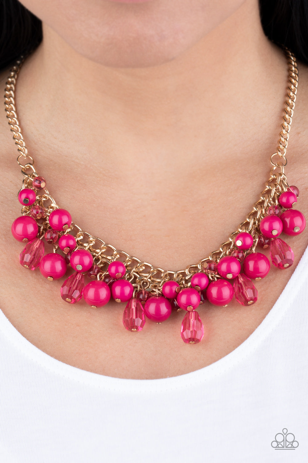 Tour De Trendsetter Pink Necklace