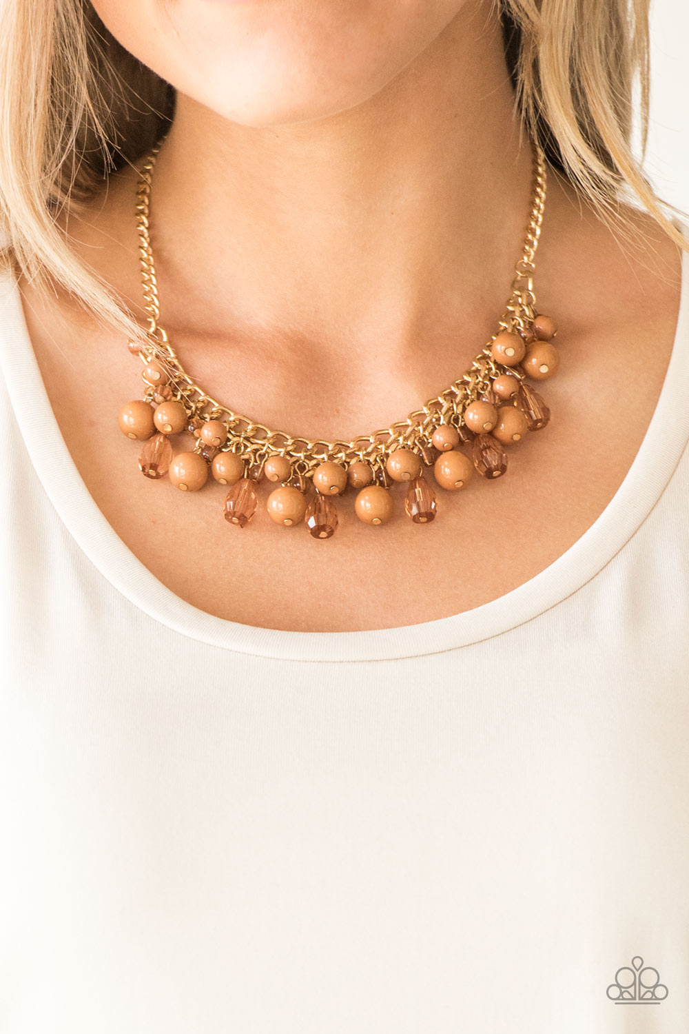 Tour de Trendsetter Brown Necklace