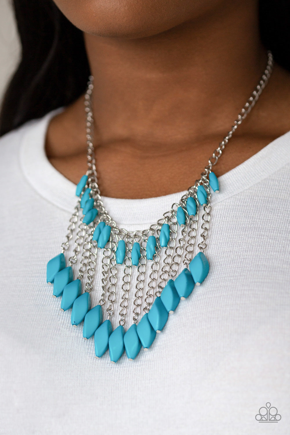 Venturous Vibes Blue Necklace