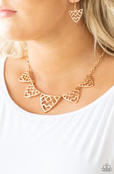 Welcome To The Lion's Den Gold Necklace
