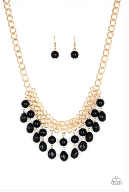 5th Avenue Fleek Black Necklace
