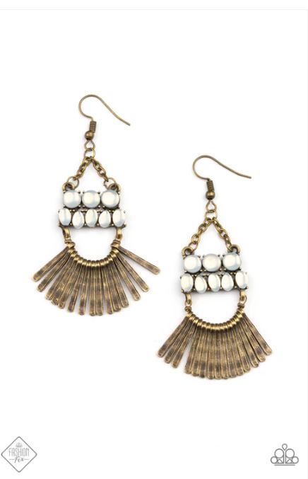 A FLARE For Fierceness Brass Earring