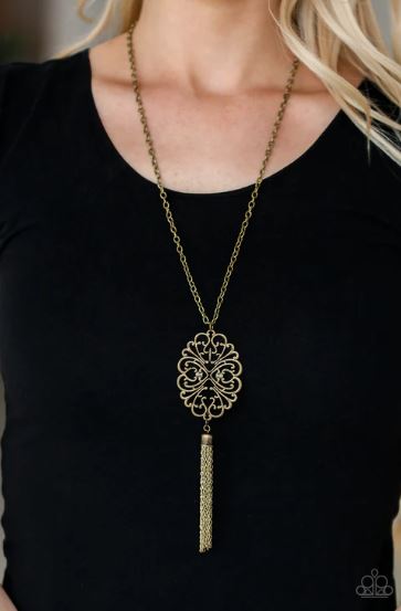 A MANDALA Of The People Brass Necklace