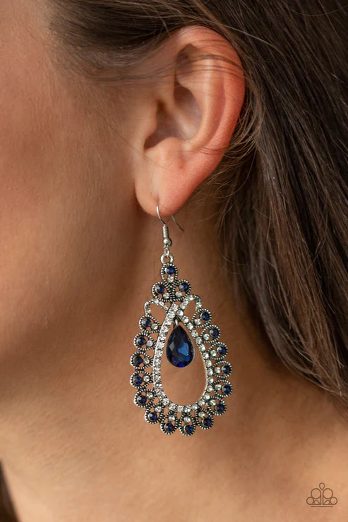 All About Business Blue Earring