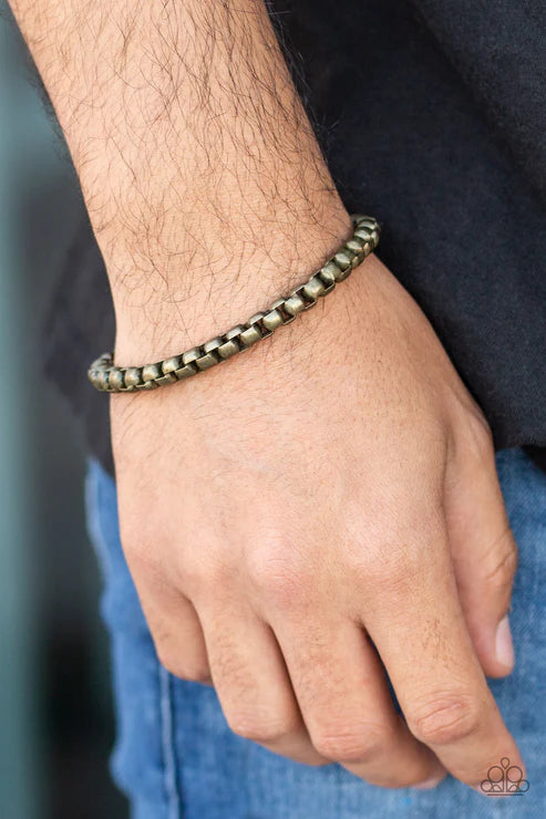 Alley Oop Brass Mens Bracelet