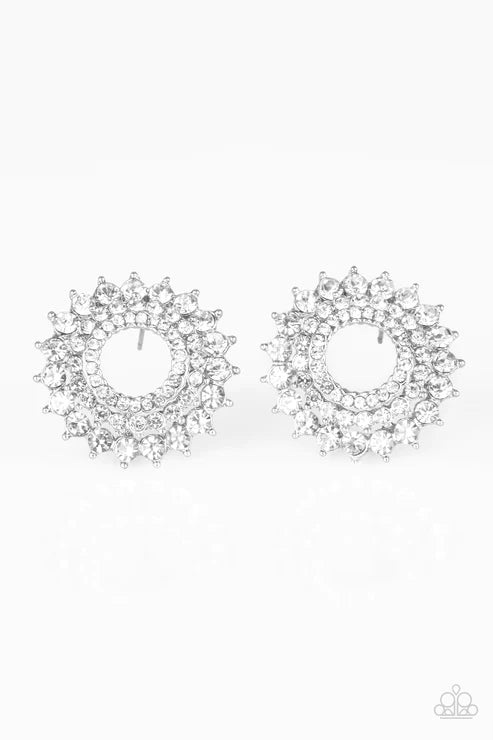 Buckingham Beauty White Post Earring