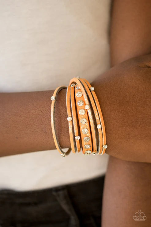 CATWALK It Off Orange Bracelet