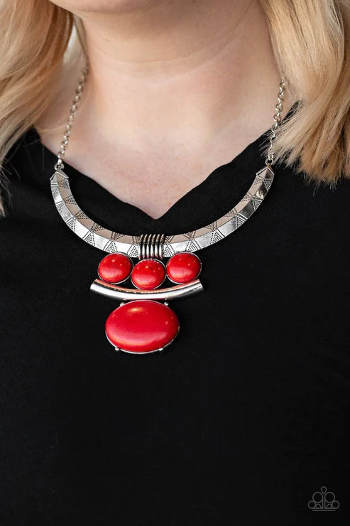 Commander In Chiefette Red Necklace