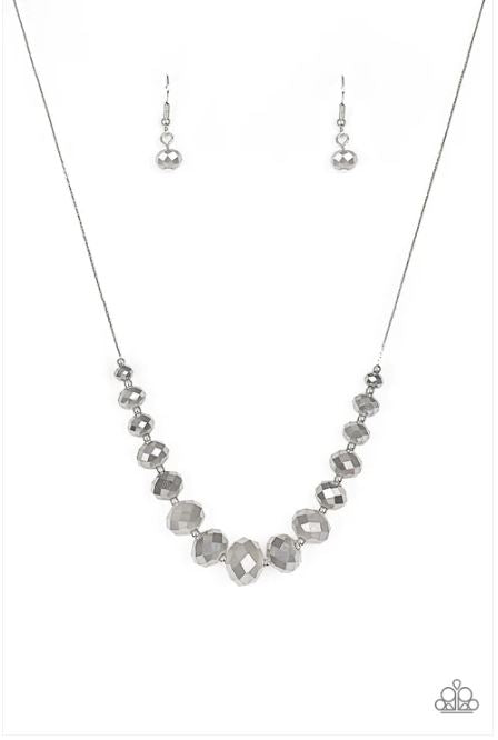 Crystal Carriages Silver Necklace