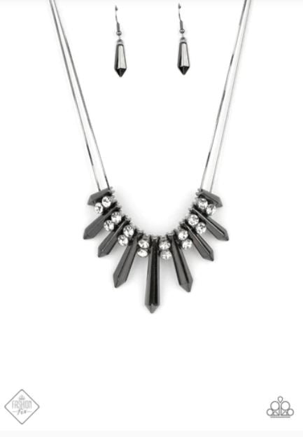 Dangerous Dazzle Black Necklace