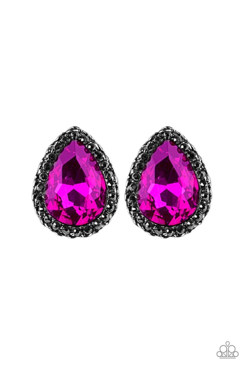 Dare To Shine Pink Post Earring