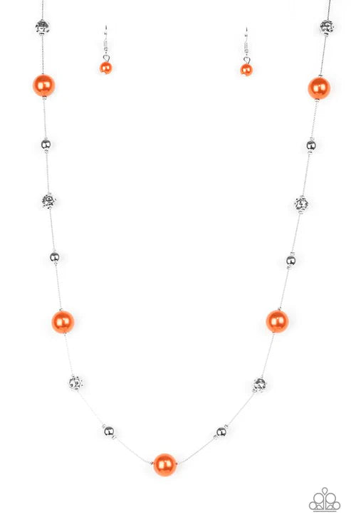 Eloquently Eloquent Orange Necklace