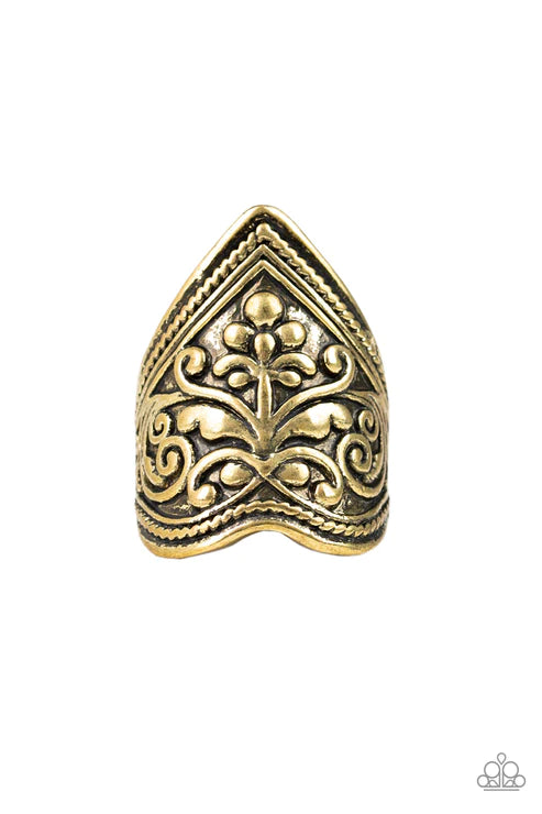 Fall Into VINE Brass Ring