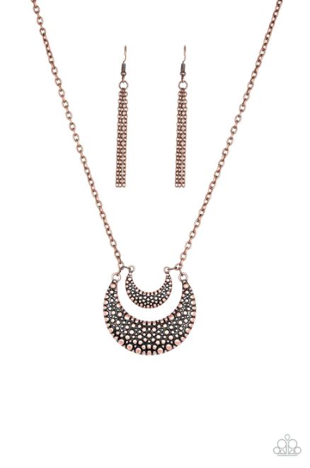 Get Well Moon Copper Necklace