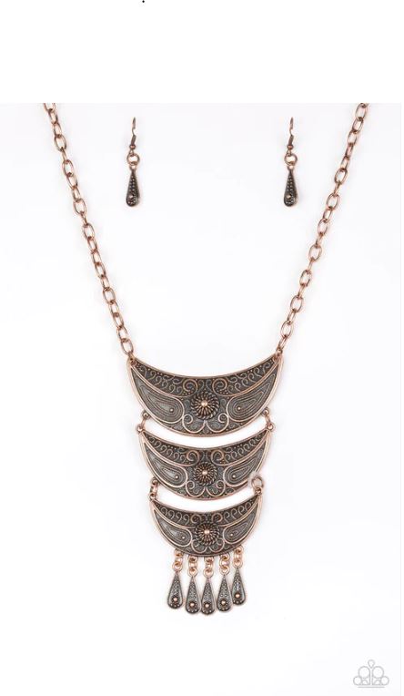 Go STEER Crazy Copper Necklace