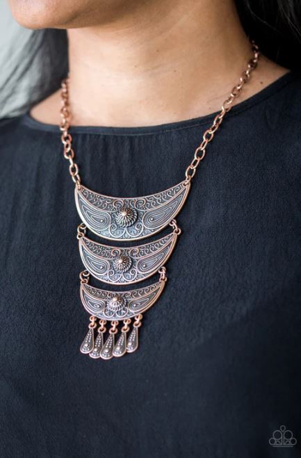 Go STEER Crazy Copper Necklace
