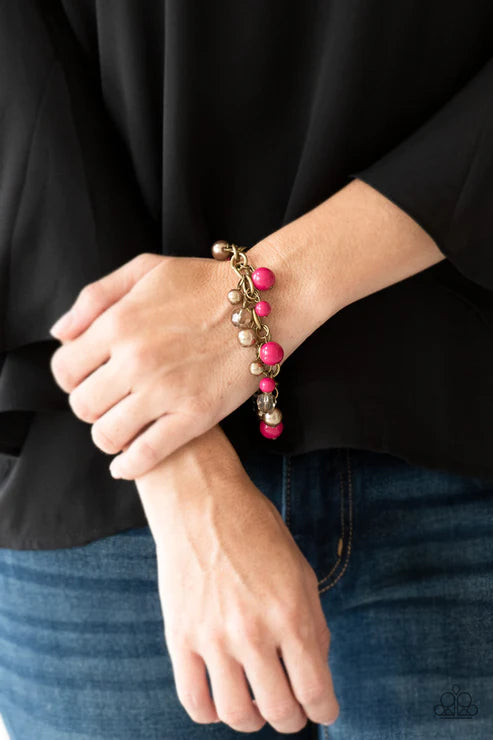 Grit and Glamour Pink Bracelet