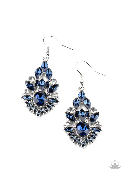 Ice Castle Couture Blue Earrings