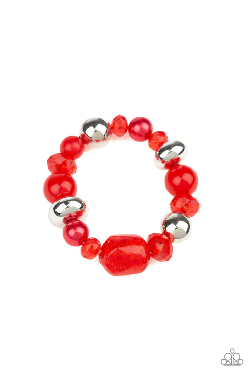 Ice Ice Breaker Red Bracelet