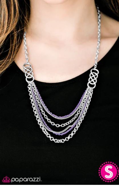 Infinite Color Purple Necklace