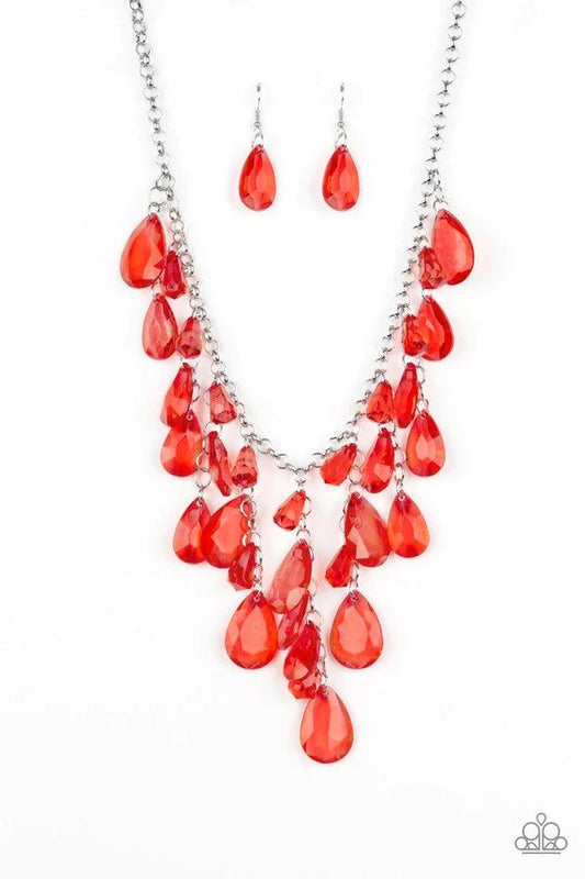 Irresistable Iridescence Red Necklace