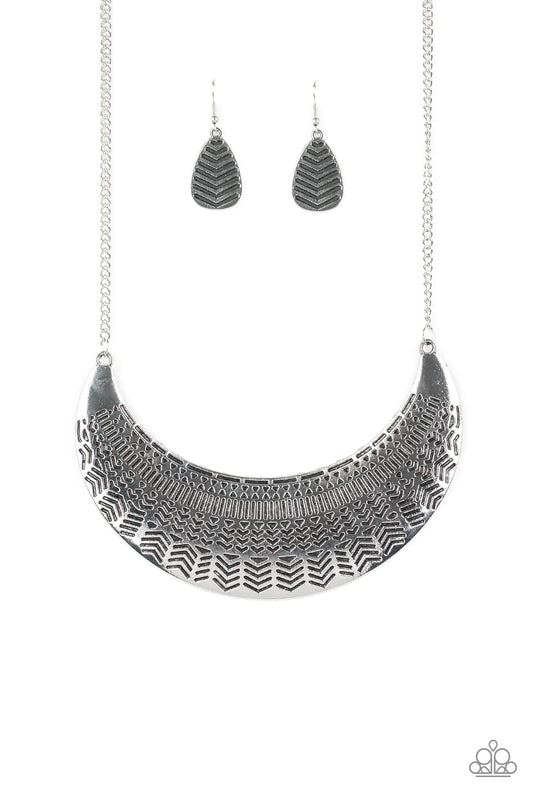Large As Life Silver Necklace