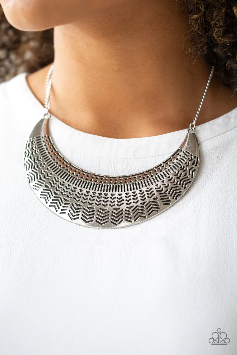 Large As Life Silver Necklace