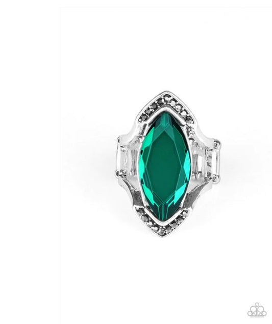 Leading Luster Green Ring