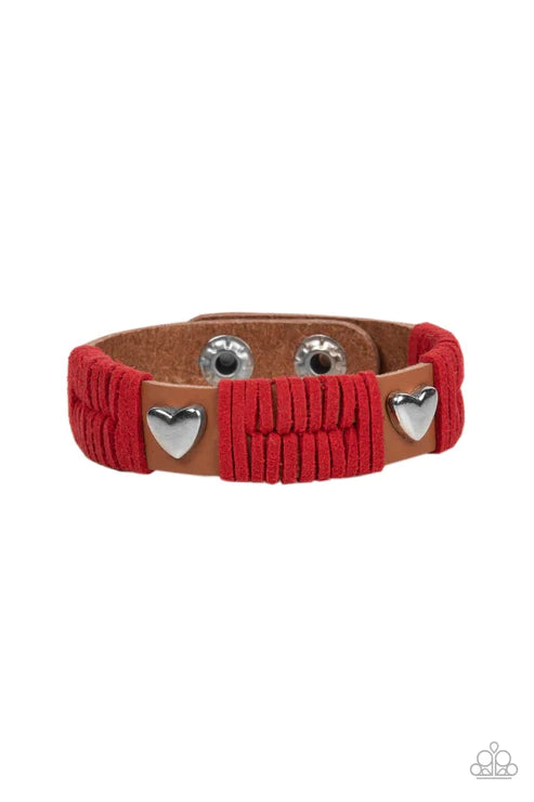 Lusting for Wanderlust Red Bracelet