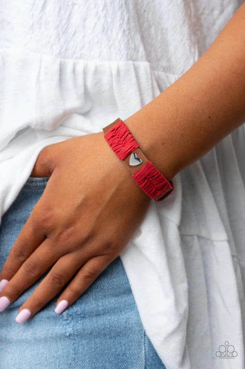 Lusting for Wanderlust Red Bracelet