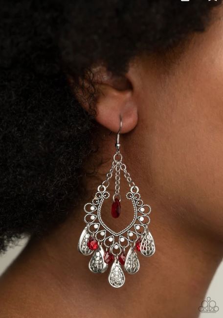 Musical Gardens Pink Earring
