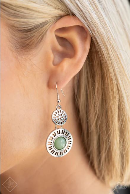 Ocean Orchard Green Earring