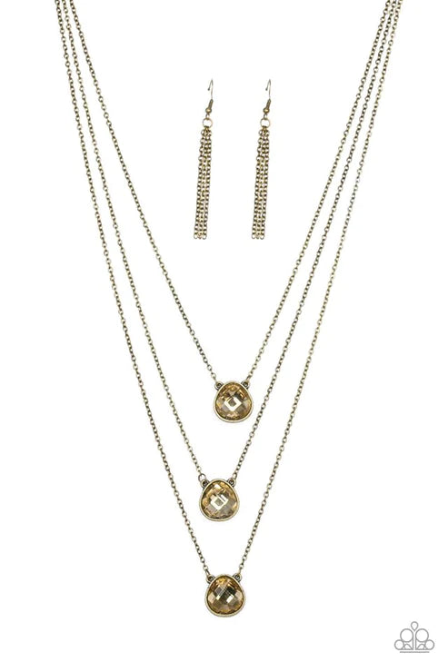 Once In A MILLIONAIRE Brass Necklace