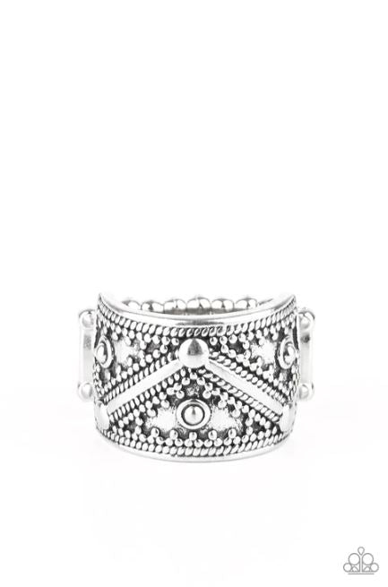 Primal Patterns Silver Ring