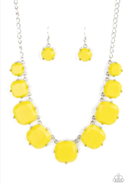 Prismatic Prima Dona Yellow Necklace