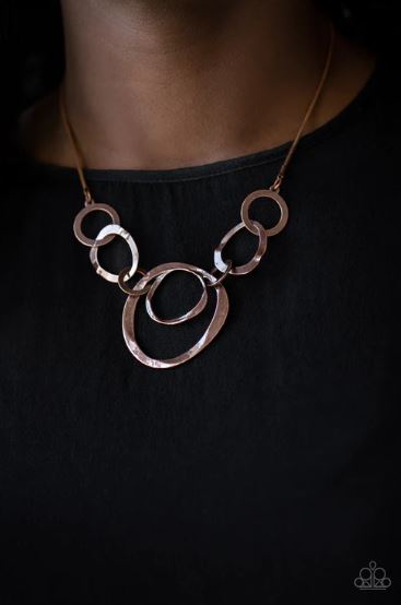 Progressively Vogue Copper Necklace