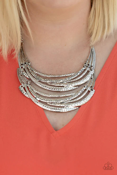 Read Between the VINES Silver Necklace