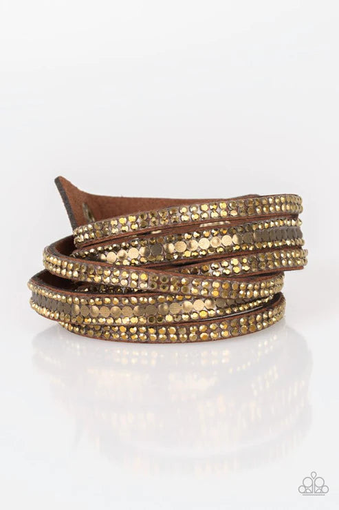 Rock Star Attitude Brass Bracelet