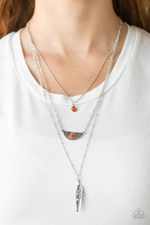 Sahara Sparrow Orange Necklace