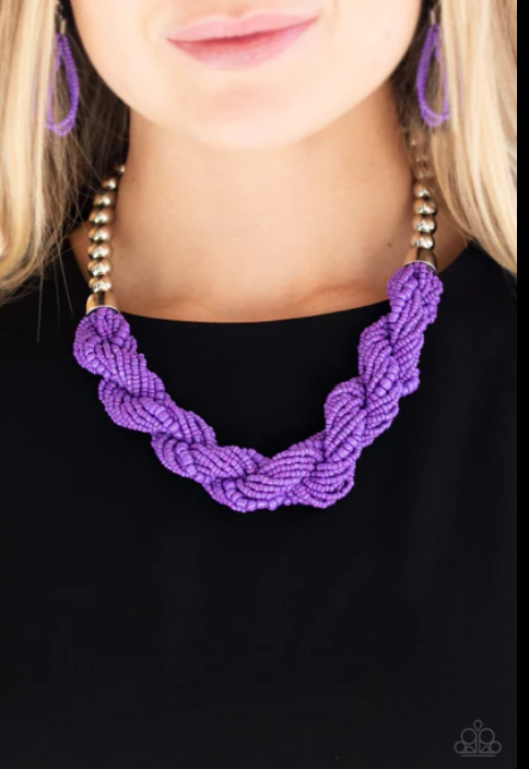 Savannah Surfin Purple Necklace