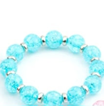Starlet Shimmer Blue Glassy Bracelet