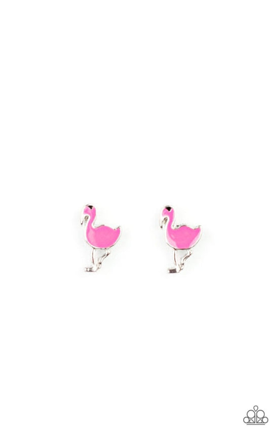 Starlet Shimmer Pink Flamingo Earring