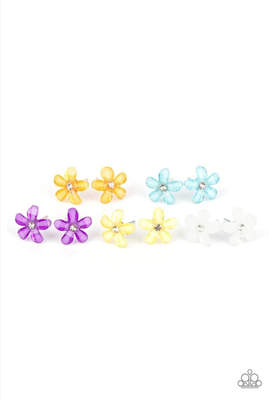 Starlet Shimmer Flower Post Earring