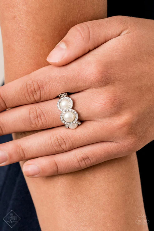 Shut The Front DIOR White Ring