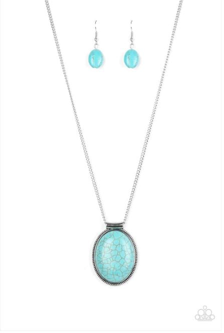 Southwest Showdown Blue Necklace