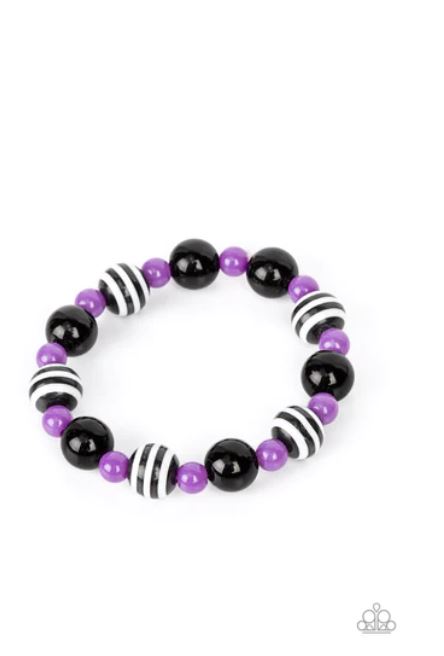 Black/Purple Starlet Shimmer Bracelet