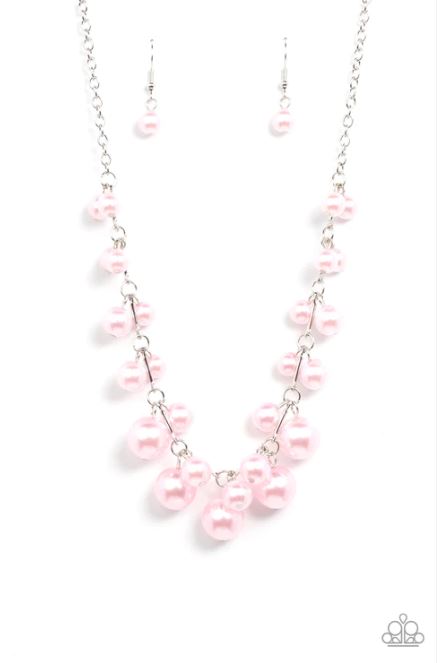 Tearoom Gossip Pink Necklace