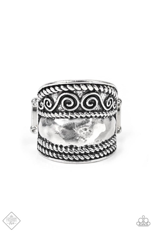 Textured Tantrum Silver Ring