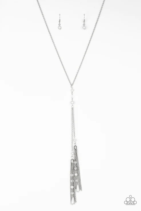 Timeless Tassels Silver Necklace