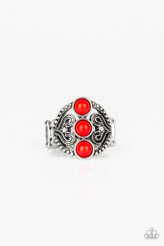 Triple Whammy Red Ring